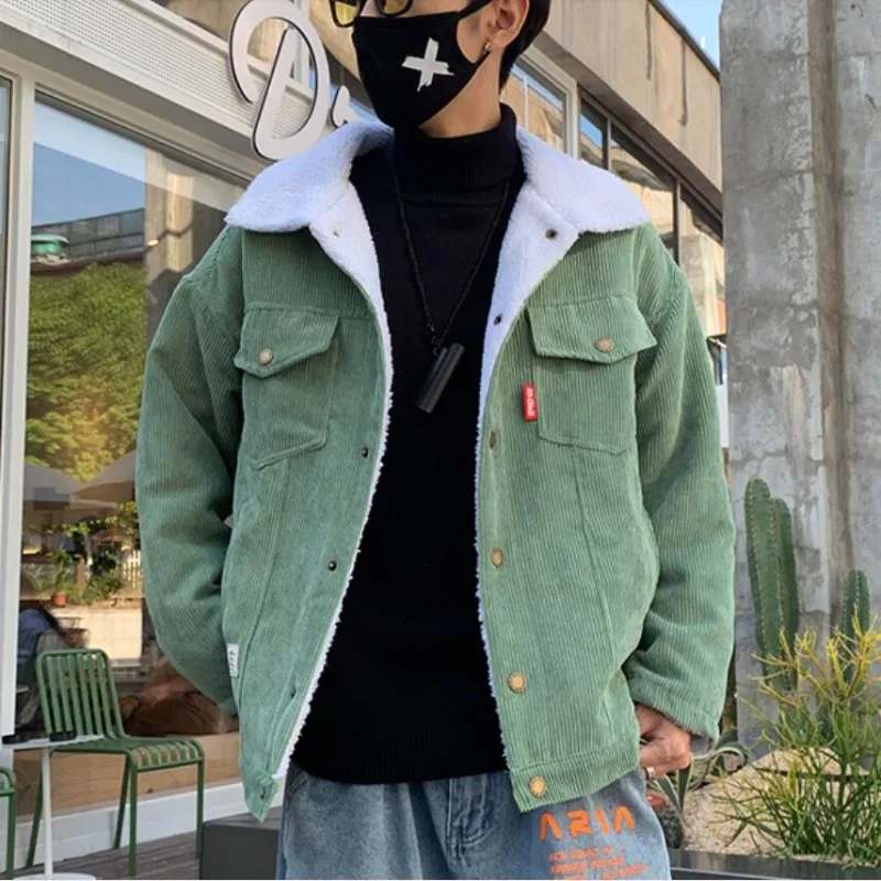 New Men Autumn Winter Thicken Warm slim fit Corduroy Jackets Men's Outwear Hip Hop Coat Male Teen Casual Jacket Colorful S-5XL
New Men Autumn Winter Thicken Warm slim fit Corduroy Jackets Men's Outwear Hip Hop Coat Male Teen Casual Jacket Colorful S-5XL