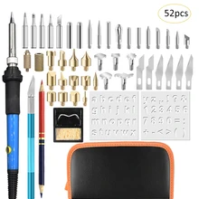 52 Pcs Wood Burning Kit Professional Pyrography Set With Electric Soldering Iron Set Pyrography Pen Embossing/Carving/Soldering
52 Pcs Wood Burning Kit Professional Pyrography Set With Electric Soldering Iron Set Pyrography Pen Embossing/Carving/Soldering