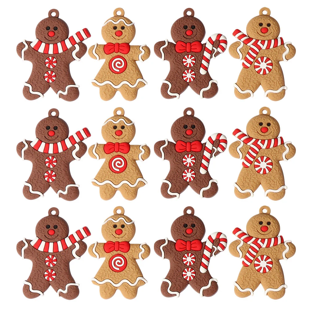 12 Pcs Christmas Gingerbread Man Hanging Decorations Ornaments Xmas Pendants Household
12 Pcs Christmas Gingerbread Man Hanging Decorations Ornaments Xmas Pendants Household