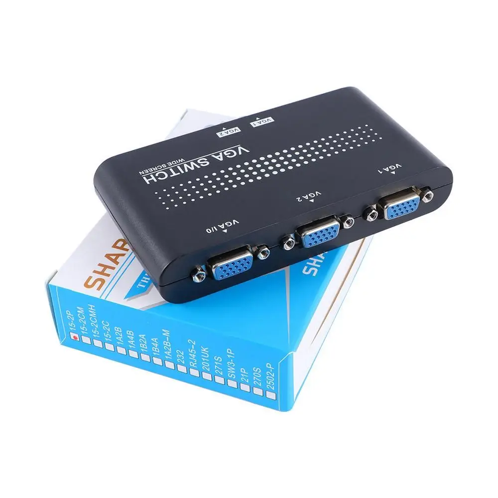 Black 2 Ways 1920x1440 for PC Video Switch Adapter Converter Box VGA Splitter VGA Switcher
Black 2 Ways 1920x1440 for PC Video Switch Adapter Converter Box VGA Splitter VGA Switcher