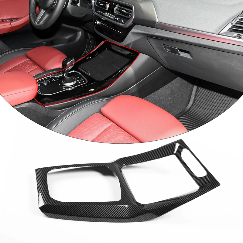 For BMW X3 X4 G01 G02 2022 Car Central Control Gear Panel Cover ABS Car Styling Carbon Fiber Pattern Car Interior Accessories
For BMW X3 X4 G01 G02 2022 Car Central Control Gear Panel Cover ABS Car Styling Carbon Fiber Pattern Car Interior Accessories