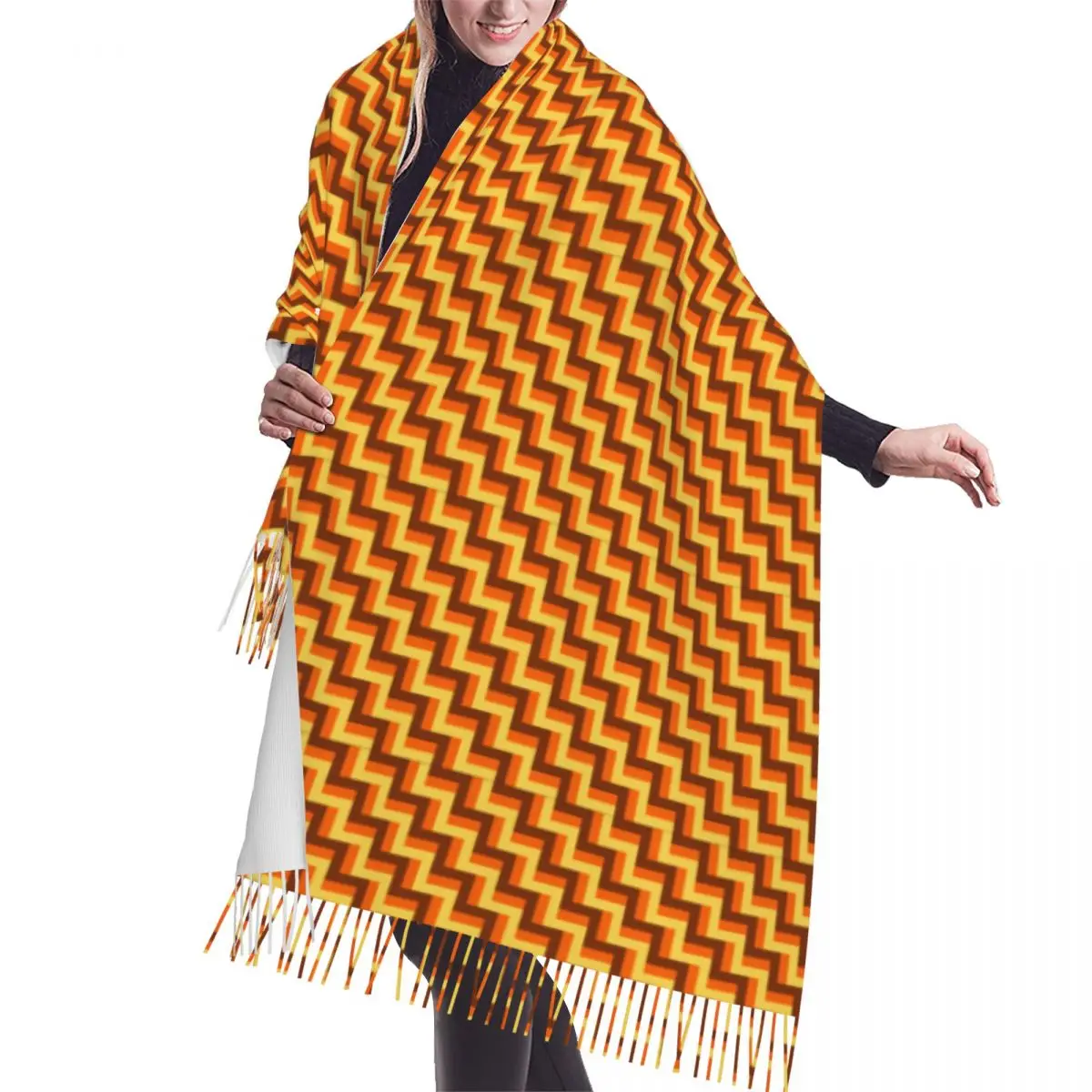 Zigzag Tassel Scarf Women Soft Abstract Geometric Shawls Wraps Female WinterFashion Versatile Scarves
Zigzag Tassel Scarf Women Soft Abstract Geometric Shawls Wraps Female WinterFashion Versatile Scarves