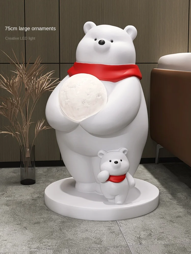 Polar Bear Living Room Large Floor Ornaments Light Luxury High-End TV Cabinet next to Home Decorations Light Housewarming Gifts
Polar Bear Living Room Large Floor Ornaments Light Luxury High-End TV Cabinet next to Home Decorations Light Housewarming Gifts