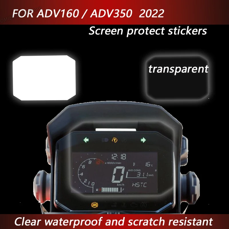 

Прозрачные наклейки из ТПУ для защиты экрана мотоцикла и спидометра, наклейки для HONDA ADV160 ADV350 ADV 160 350 2022