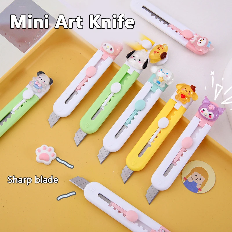 Kawaii Sanrio Utility Knife Cartoon My Melody Kuromi Cinnamoroll Hello Kitty Portable Mini Paper Cutter Box Opener Office Tool
Kawaii Sanrio Utility Knife Cartoon My Melody Kuromi Cinnamoroll Hello Kitty Portable Mini Paper Cutter Box Opener Office Tool