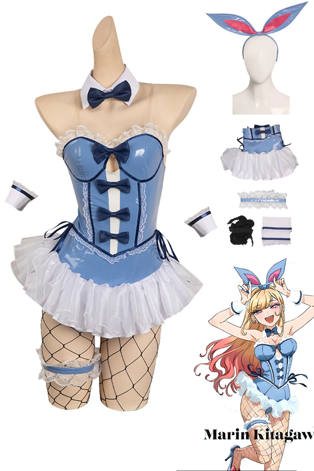 

My Dress Up Darling Role Play Kitagawa Marin Cosplay Costume Dress Girl Women Adult Fantasy Fancy Dress Up Party Clothes