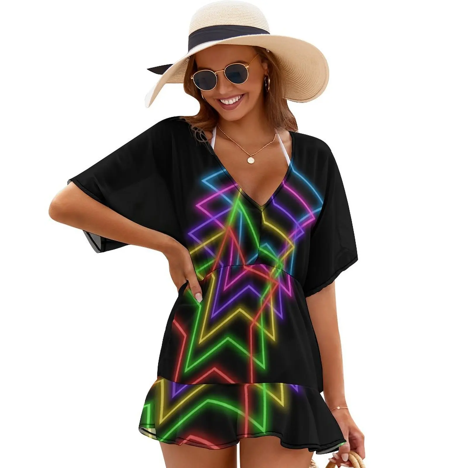 1980s Rainbow Neon Glowing Stars, Single Image Version Cover Ups dresses for women 2024 luxury designer party Dress women
1980s Rainbow Neon Glowing Stars, Single Image Version Cover Ups dresses for women 2024 luxury designer party Dress women