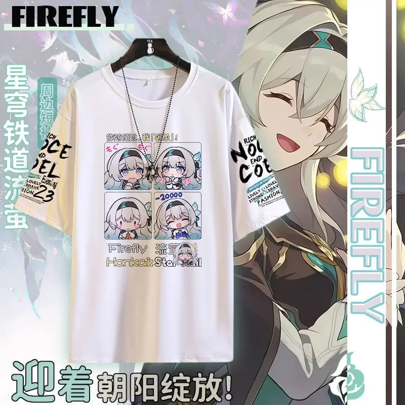 2024 Summer New Simple Fashion Anime Honkai: Star Rail Firefly Acheron Round Neck Short Sleeve T-Shirt Casual Daily Tops
2024 Summer New Simple Fashion Anime Honkai: Star Rail Firefly Acheron Round Neck Short Sleeve T-Shirt Casual Daily Tops