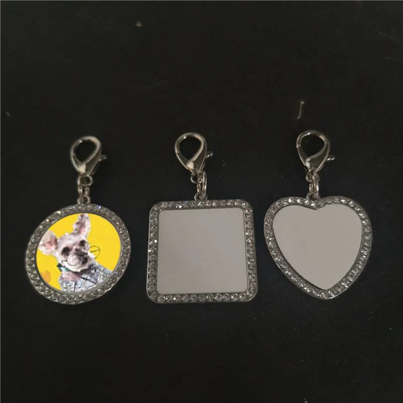 

sublimation blank dog tags key ring heat transfer printing blank diy materials 20pcs/lot