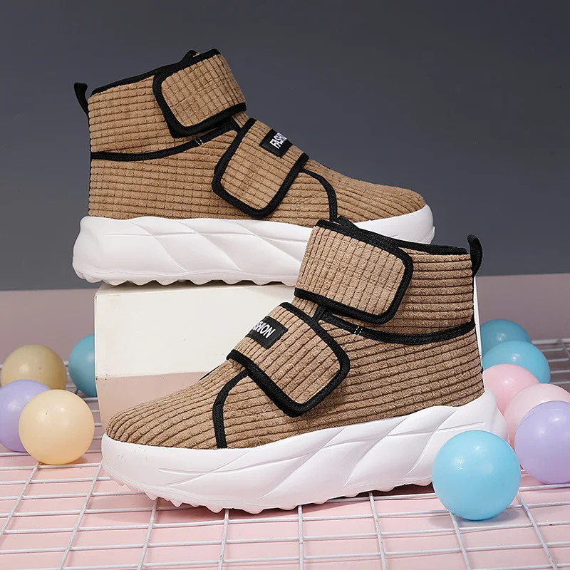 Fashion Design Khaki Men's Street Shoes Slip-on Hook and Loop Platform Shoes For Man Lightweight Non-slip Men High Top Sneakers
Fashion Design Khaki Men's Street Shoes Slip-on Hook and Loop Platform Shoes For Man Lightweight Non-slip Men High Top Sneakers