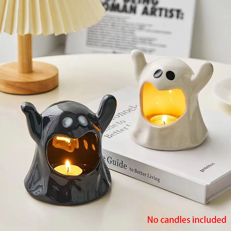 Ghost Candle Holder Ceramic Candlestick Porcelain Cartoon Cute Ghost Candelabra Decoration for Home Halloween props 1Pc
Ghost Candle Holder Ceramic Candlestick Porcelain Cartoon Cute Ghost Candelabra Decoration for Home Halloween props 1Pc