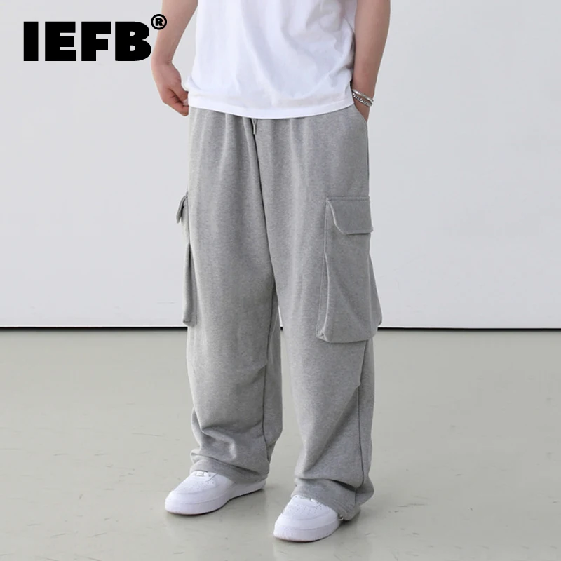 IEFB Korean Style Sweatpants Straight Wide Leg Men's Casual Pants 2024 Summer New Drawstring Fashion Loose Male Overalls C5648
IEFB Korean Style Sweatpants Straight Wide Leg Men's Casual Pants 2024 Summer New Drawstring Fashion Loose Male Overalls C5648