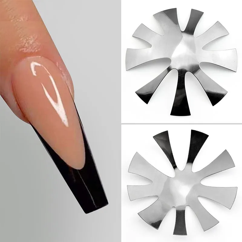 French Style Cut V Line Nail Plate Stainless Steel Template Tools Polishing Gels Manicure DIY Salon Crystal Nail Templates #JZ&*
French Style Cut V Line Nail Plate Stainless Steel Template Tools Polishing Gels Manicure DIY Salon Crystal Nail Templates #JZ&*