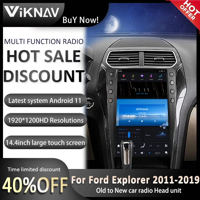 Car radio Android 11 For Ford Explorer 2011-2019 Multimedia 8+128G Player GPS Navigation Head Unit DSP Carplay
Car radio Android 11 For Ford Explorer 2011-2019 Multimedia 8+128G Player GPS Navigation Head Unit DSP Carplay