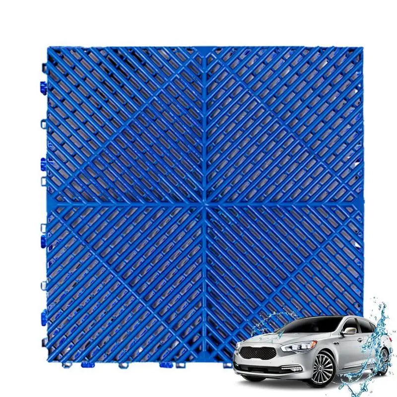 

Car Wash Grille Outdoor Drain Cover Floor Mat Floor Grid Plate 15.75X15.75X0.71 Inches Car Washing Supplies Garage Floor Tiles