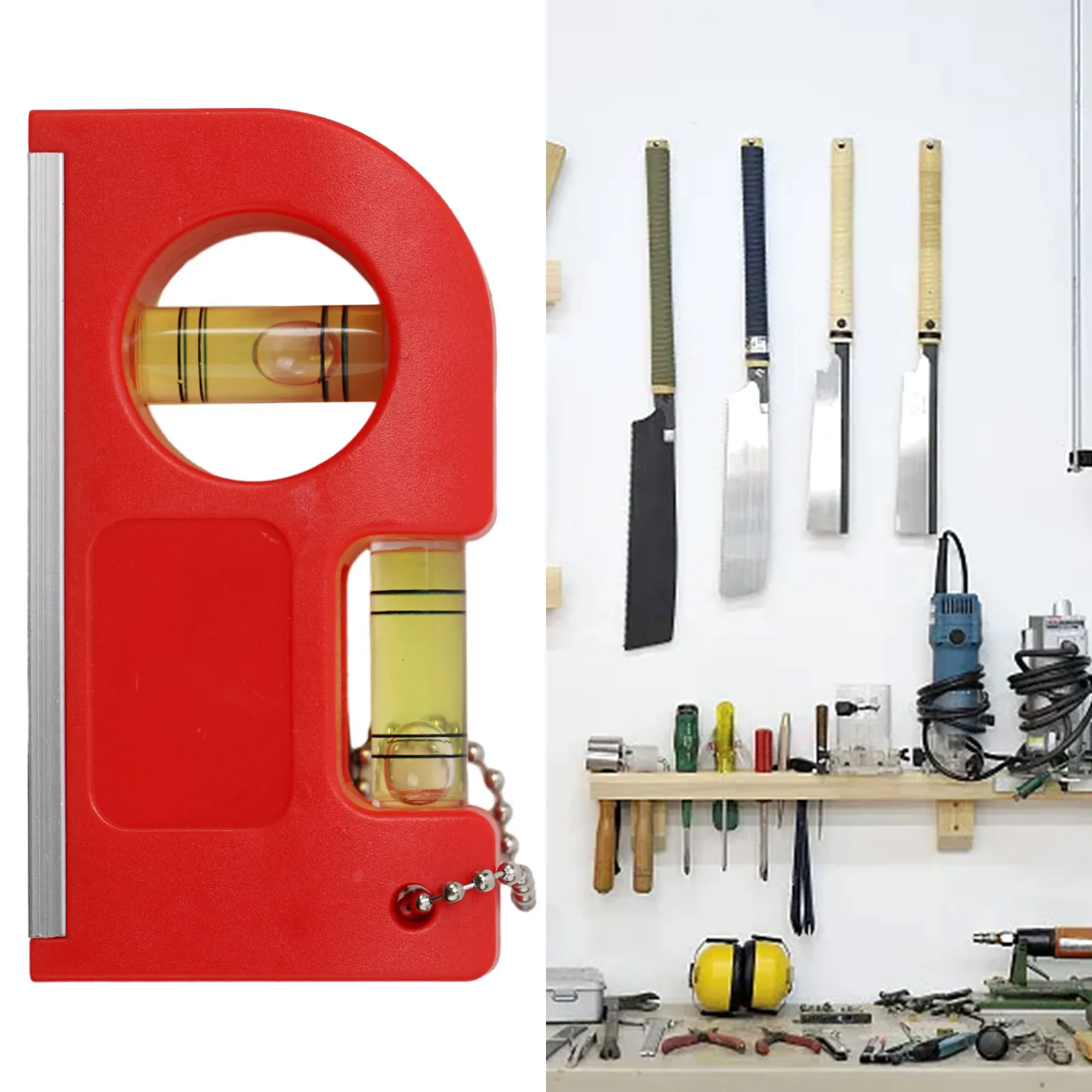 Practical Key Chain Leveler Mini 3.34x1.81x0.78in Aluminum Alloy+ABS Magnetic Pocket Level 2In1 For Determining
Practical Key Chain Leveler Mini 3.34x1.81x0.78in Aluminum Alloy+ABS Magnetic Pocket Level 2In1 For Determining