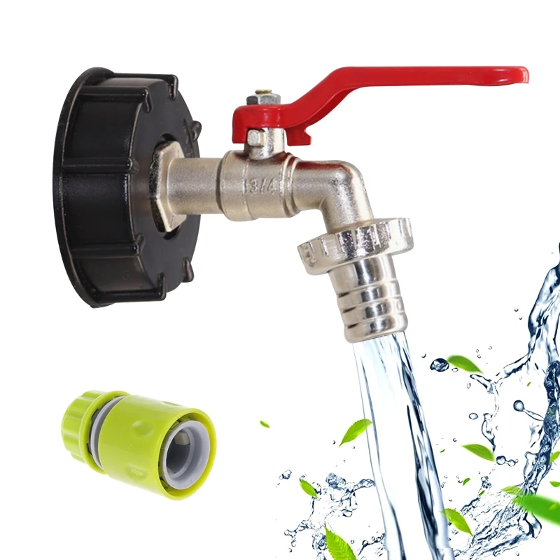 IBC Tank Tap Adapter S60X6 Coarse Thread Garden Quick Connect Faucet Alloy Replacement Valve Fitting Connect Replacement Garden
IBC Tank Tap Adapter S60X6 Coarse Thread Garden Quick Connect Faucet Alloy Replacement Valve Fitting Connect Replacement Garden