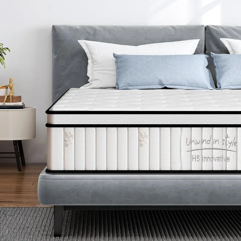 Queen Mattress 12 Inch Hybrid Mattress Queen Size, Individual Pocket Spring Bed Mattress, Medium Firm Mattress
Queen Mattress 12 Inch Hybrid Mattress Queen Size, Individual Pocket Spring Bed Mattress, Medium Firm Mattress