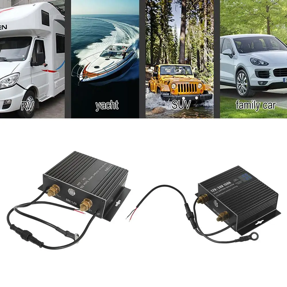 150A RV Digtal Display Intelligent Multiple Dual Battery Isolator Battery Accessories Camper Motorhome Electric Combiner Ca J4Y6
150A RV Digtal Display Intelligent Multiple Dual Battery Isolator Battery Accessories Camper Motorhome Electric Combiner Ca J4Y6