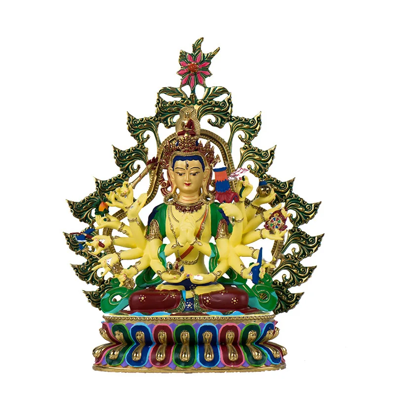 23cm Pure Copper Colored Plated Buddhist Exquisite Maha Cundi Bodhisattva Guanyin Tibetan Statue/Figurne
23cm Pure Copper Colored Plated Buddhist Exquisite Maha Cundi Bodhisattva Guanyin Tibetan Statue/Figurne