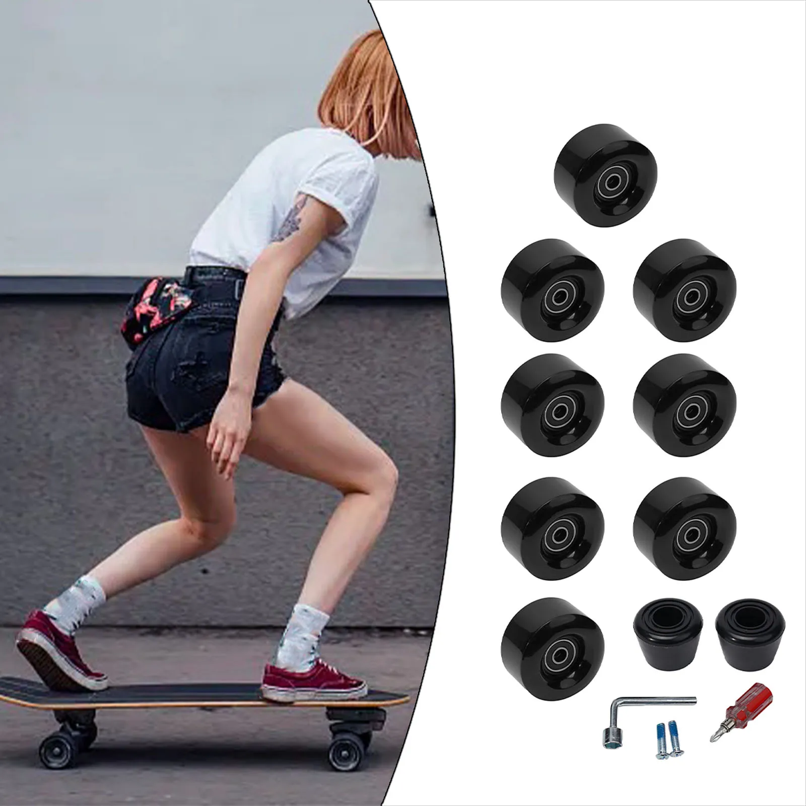 Wheel Enhance Your Skating Skills with Premium Roller Skate Wheels Complete Set with Bearings and Toe Stoppers
Wheel Enhance Your Skating Skills with Premium Roller Skate Wheels Complete Set with Bearings and Toe Stoppers