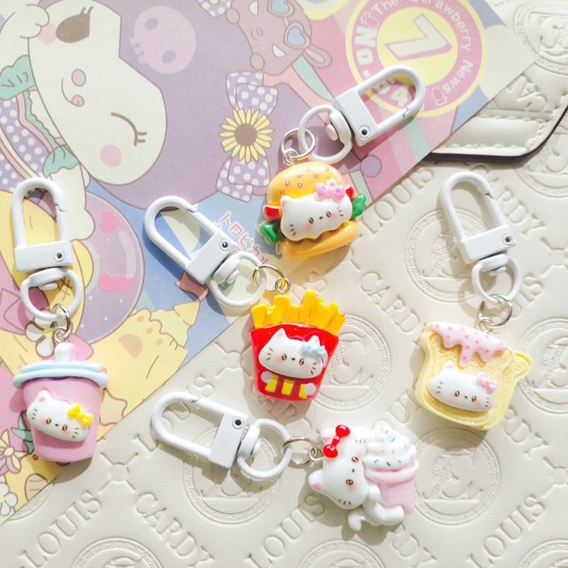 Cute Cartoon Anime Food Keychain KT Cat Keyring Lovely School Bag Pendant Backpack Hanging Decoration Couple Gifts
Cute Cartoon Anime Food Keychain KT Cat Keyring Lovely School Bag Pendant Backpack Hanging Decoration Couple Gifts