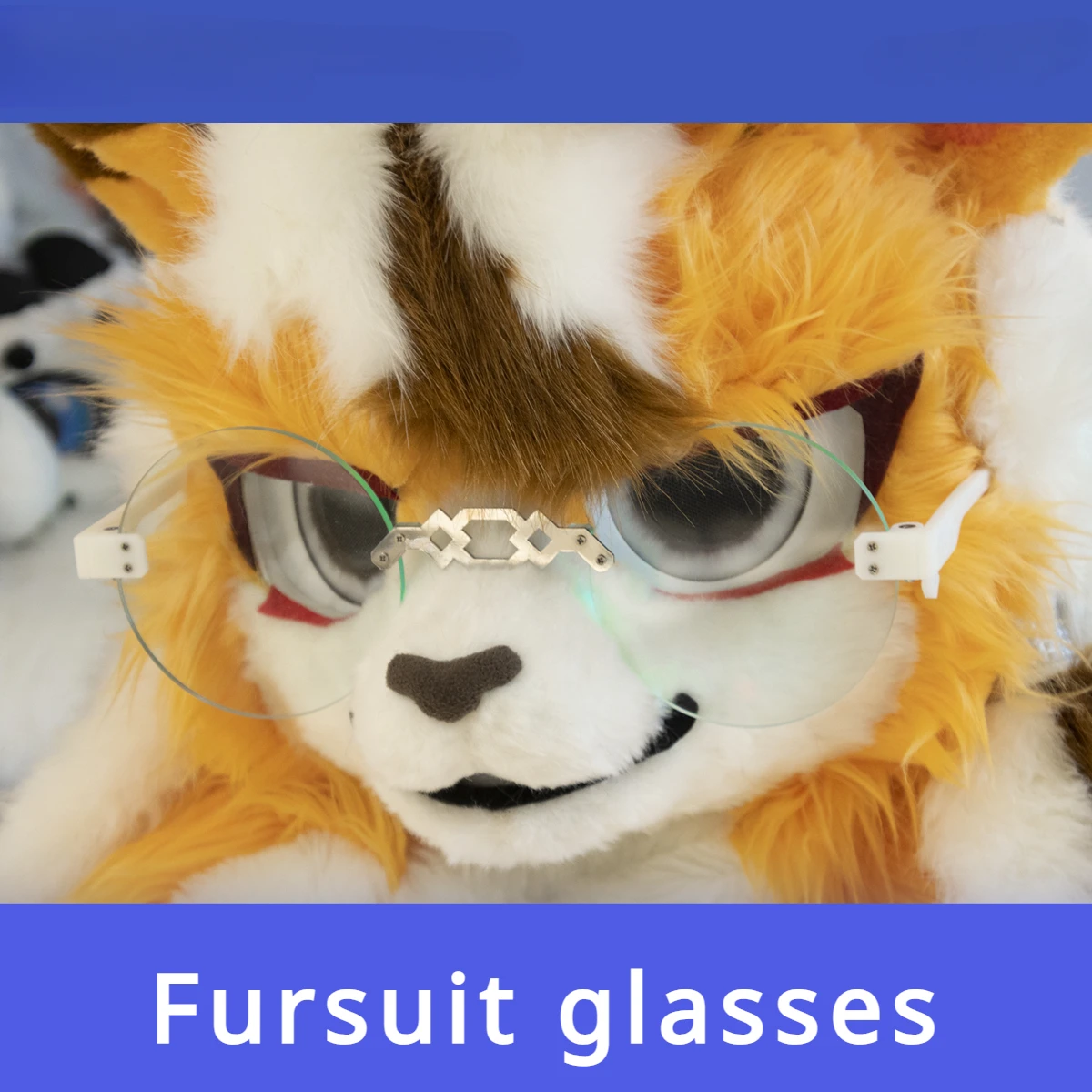 

Fursuit Glasses Kigurumi Headsets Eyewear Furry Rubbit Doll Cat Animal Heads Wearable Kig Headsets Animal Costumes Accessories