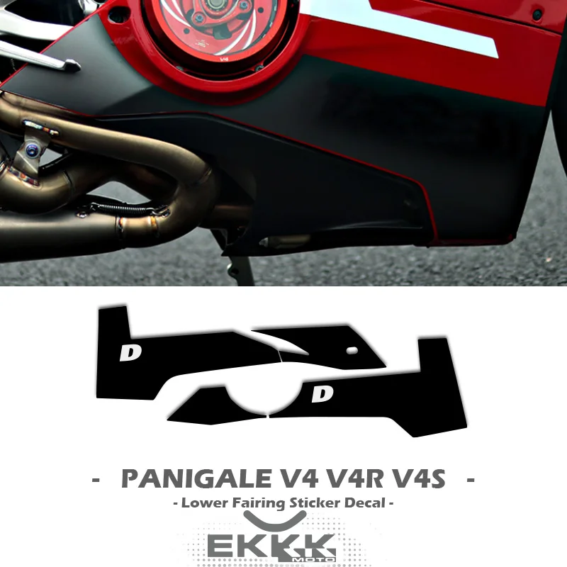 

For Ducati Panigale V4 V4R V4S V4SP Lower Fairing Shell Decal Sticker Matte Gloss Full Logo Custom Decal Stickers