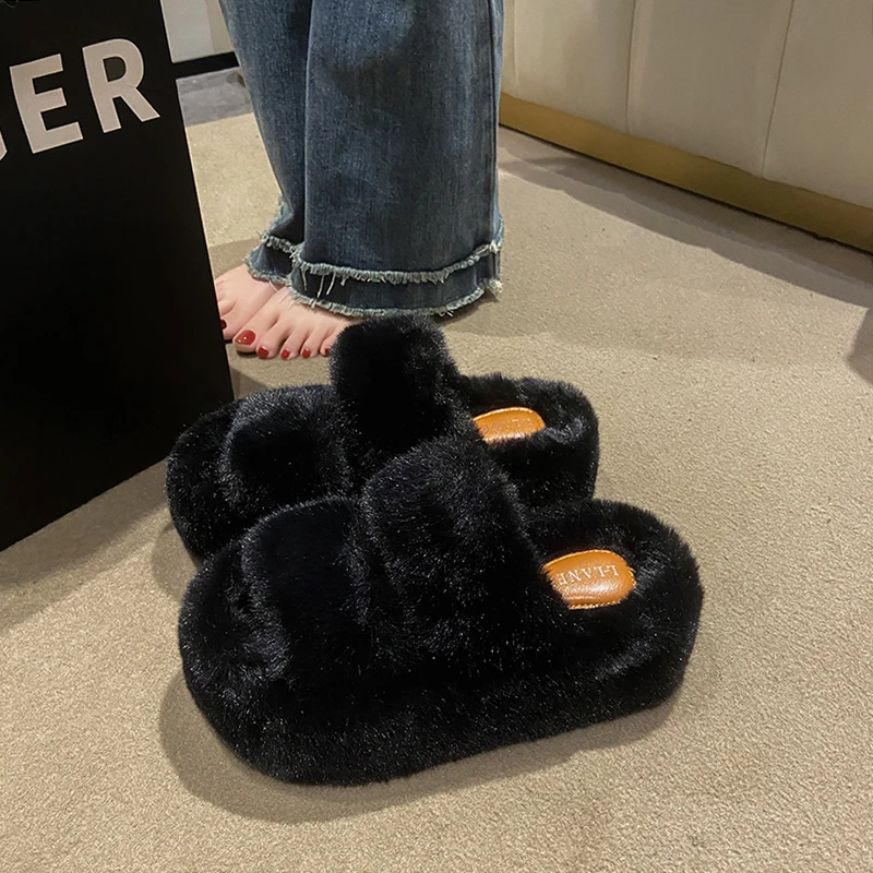 2023 New Women's Slippers Flat with Platform Open Toe Female Warm Short Plush Casual Comfortable Solid Color Ladies Slippers
2023 New Women's Slippers Flat with Platform Open Toe Female Warm Short Plush Casual Comfortable Solid Color Ladies Slippers