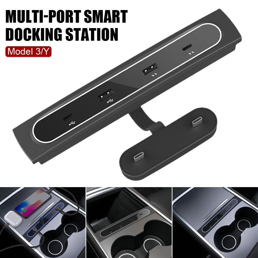 4 In 1 Car Fast Charger USB Hub Docking Station 27W USB Adapter Charger Powered Splitter Extension for Tesla Model 3 Model Y
4 In 1 Car Fast Charger USB Hub Docking Station 27W USB Adapter Charger Powered Splitter Extension for Tesla Model 3 Model Y