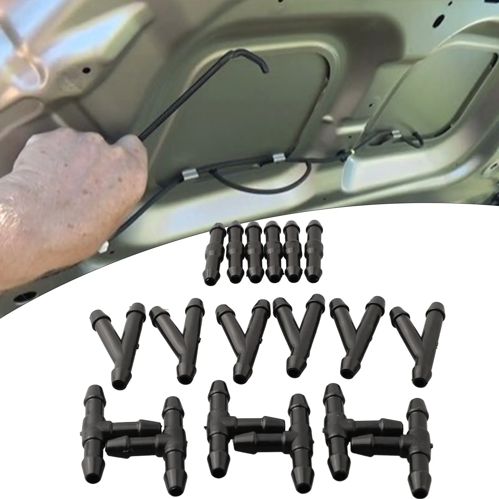 18pcs Splitter Fittings Black Washer Hose Connector Water Tube Practical Kit High Quality Hot ,Portable Aktisch
18pcs Splitter Fittings Black Washer Hose Connector Water Tube Practical Kit High Quality Hot ,Portable Aktisch