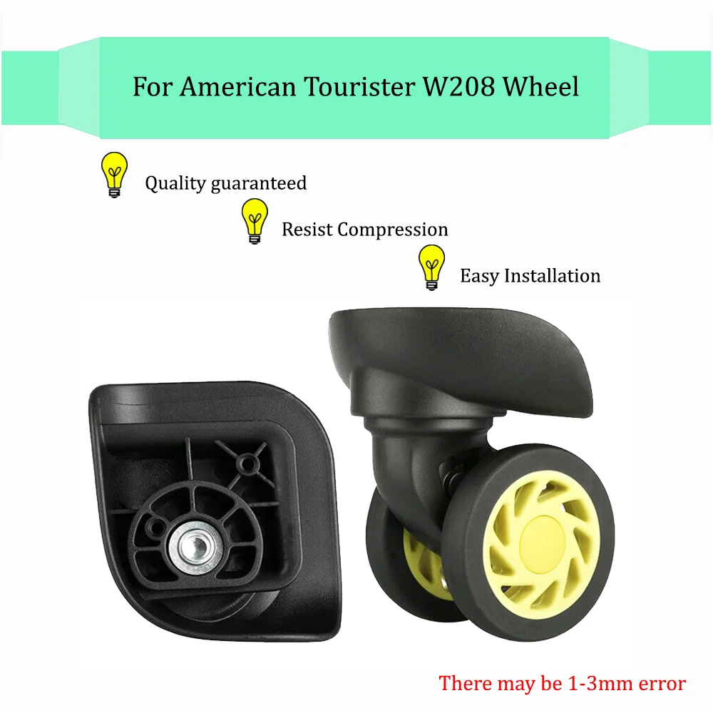 

Чемодан для багажа American Tourister W208, черные универсальные колесные аксессуары, бесшумный ремонтный ролик, сменные ролики