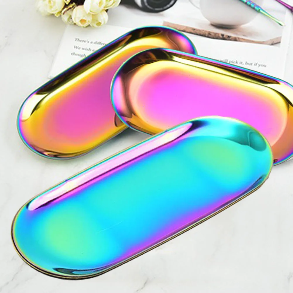 Stainless Steel Storage Tray Dessert Plate Nut Fruit Cake Tea Tray Desktop Cosmetic Jewelry Tray Snack Plate Kitchen Organizer
Stainless Steel Storage Tray Dessert Plate Nut Fruit Cake Tea Tray Desktop Cosmetic Jewelry Tray Snack Plate Kitchen Organizer