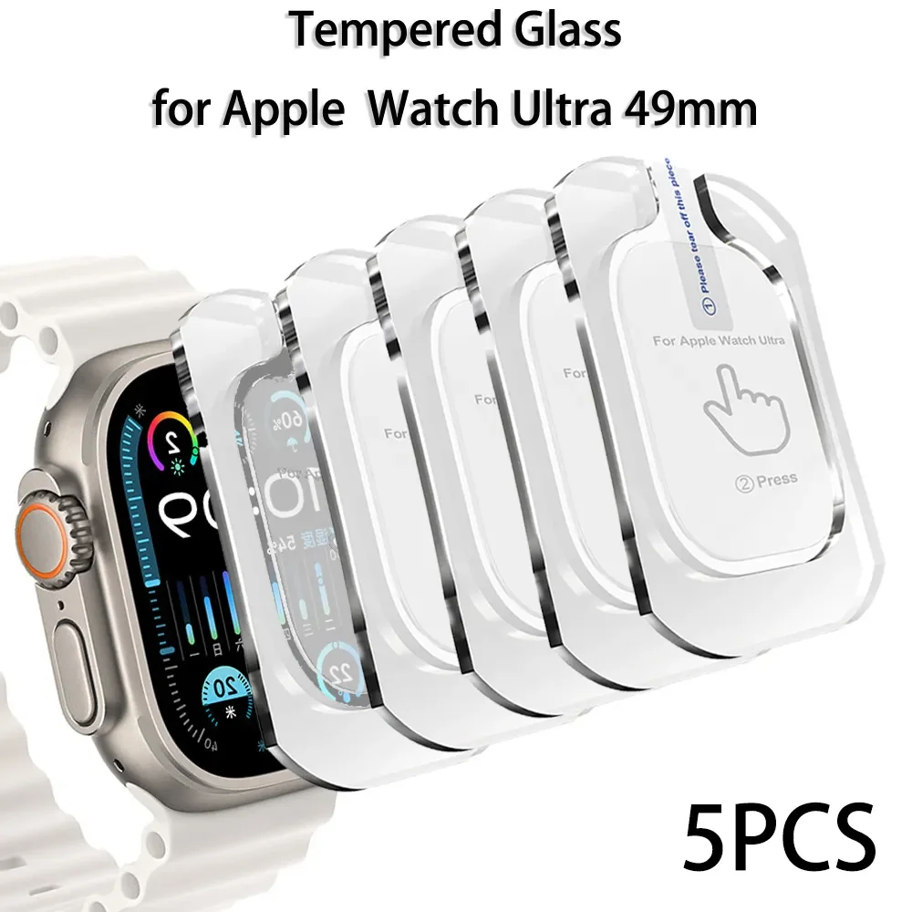 

Tempered Glass For Apple Watch Ultra 2 49mm Anti-Scratch Screen Protector for iWatch Ultra Seconds installation Protective Film