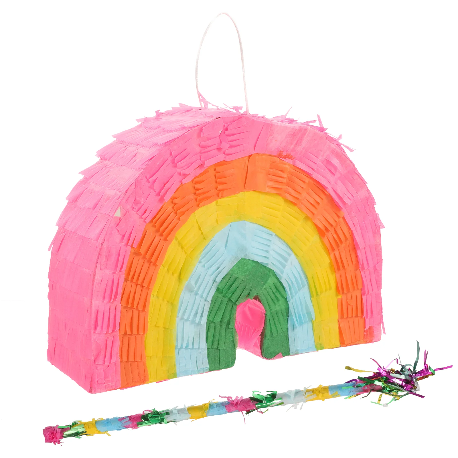 Pinata Rainbow Cake Decoration Kids Birthday Party Games Toys Pinatas for Stick Boys Noisemakers Sticks Filler
Pinata Rainbow Cake Decoration Kids Birthday Party Games Toys Pinatas for Stick Boys Noisemakers Sticks Filler