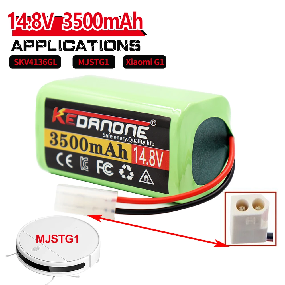 100% Original Xiaomi Replacement Battery H18650CH-4S1P For XIOMI MIJIA Mi Robot Vacuum-Mop Essential G1 MJSTG1 SKV4136GL 3500mAh
100% Original Xiaomi Replacement Battery H18650CH-4S1P For XIOMI MIJIA Mi Robot Vacuum-Mop Essential G1 MJSTG1 SKV4136GL 3500mAh
