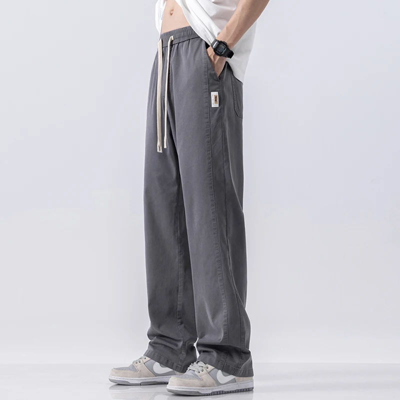 Men's Jogging Sweatpants Drawstring Straight Dress Trousers Ankle-Tied Men Office Pants Ice Silk Breathable Men's Classic Pants
Men's Jogging Sweatpants Drawstring Straight Dress Trousers Ankle-Tied Men Office Pants Ice Silk Breathable Men's Classic Pants