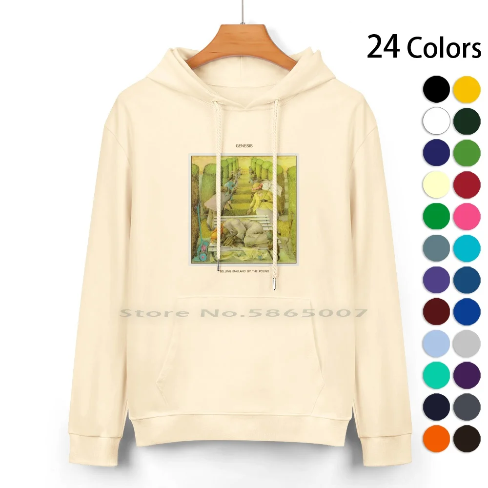 

Genesis-Selling England By The Pound Pure Cotton Hoodie Sweater 24 Colors Genesis Peter Gabriel Mike Phil Collins Tony Banks