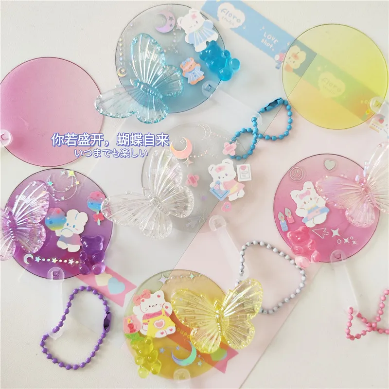 DIY Mini By Hand Transparent Gradient Color Gugu Plate Fan Star Love Bean Photo Decoration Bag Hanger Chain for Girls Kids Gifts
DIY Mini By Hand Transparent Gradient Color Gugu Plate Fan Star Love Bean Photo Decoration Bag Hanger Chain for Girls Kids Gifts