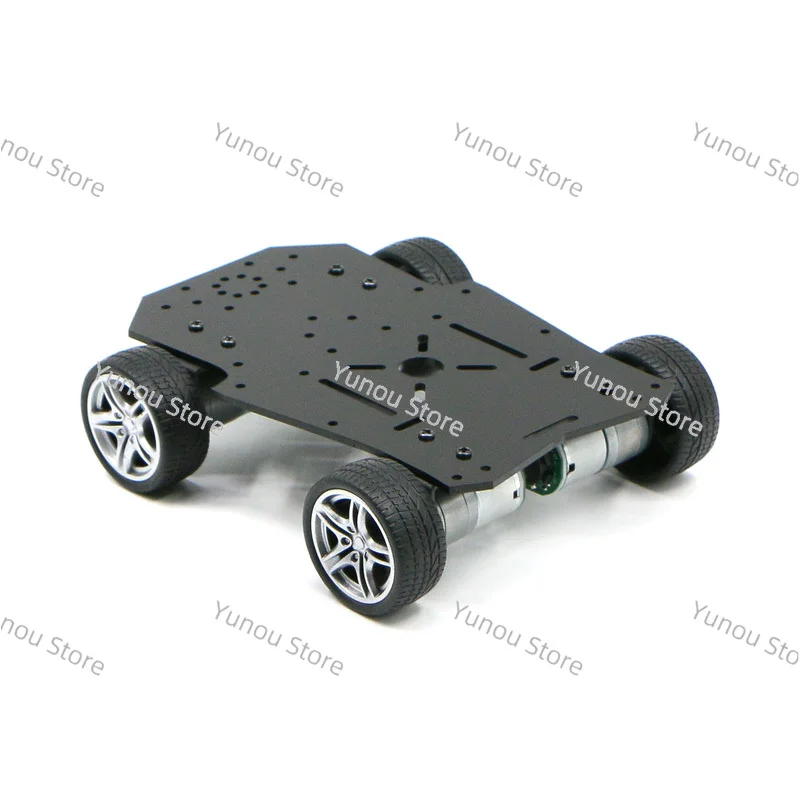 

R1 Series Mini Intelligent Car Chassis, Four-wheel Drive DC Deceleration Motor, Four-wheel Width Less Than 15CM Electric Vehicle