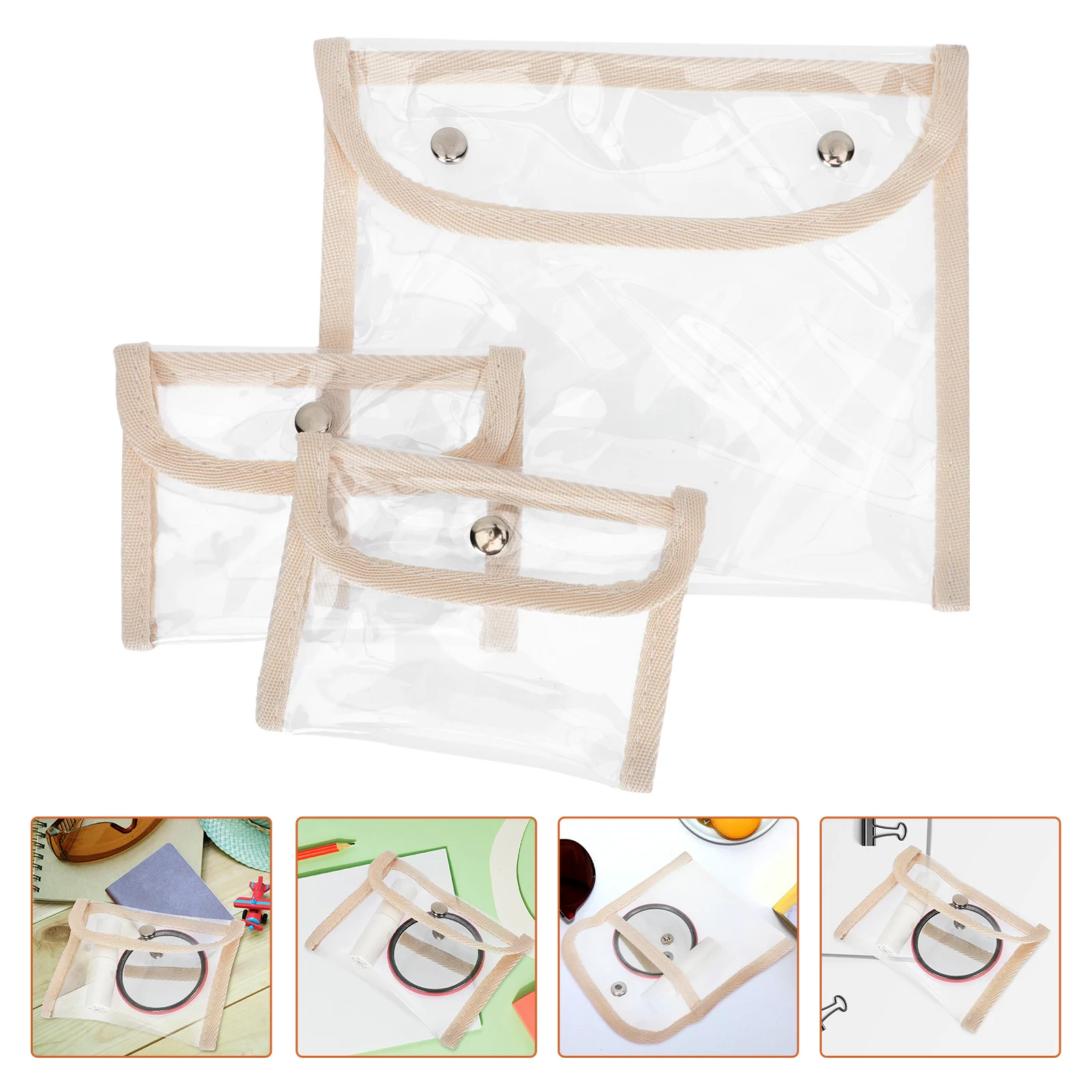 3 Pcs ID Card Pvc Transparent Bag Travel Clear Coin Purse Organizer Bags Change Storage Pouch
3 Pcs ID Card Pvc Transparent Bag Travel Clear Coin Purse Organizer Bags Change Storage Pouch