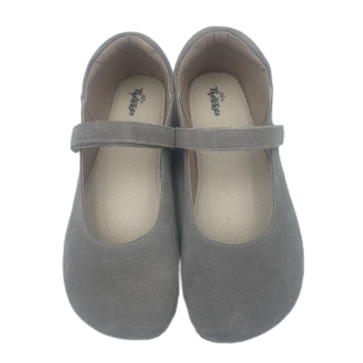 

Tipsietoes 2024 Sprinng Autumn Barefoot Cow Suede Genuine Leather Women Ballerina With Zero Drop Flat Soft Sole Wider Toe Box