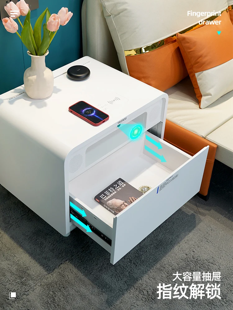 Smart Bedside Table Multi-Functional Integrated Wireless Charging Bluetooth Audio Simple Bedroom Small Side Cabinet
Smart Bedside Table Multi-Functional Integrated Wireless Charging Bluetooth Audio Simple Bedroom Small Side Cabinet