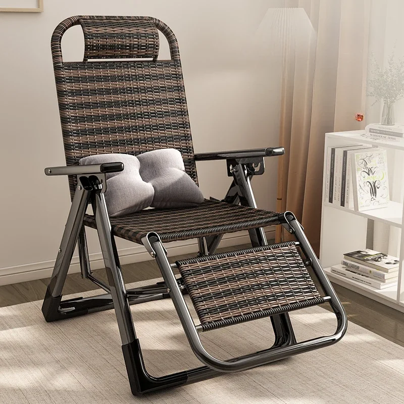 Folding Beach Chair Rattan Woven Lunch Lounge Nap Outside Home Office Chair Adult Back Casual Single Silla Playa Furniture WKOC 
Folding Beach Chair Rattan Woven Lunch Lounge Nap Outside Home Office Chair Adult Back Casual Single Silla Playa Furniture WKOC