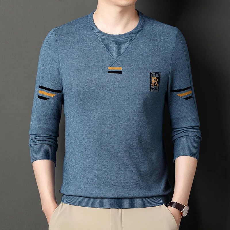 Men's Round Neck Knitted Pullover with Printed Embroidery Pattern for Comfort and Fashion Casual Long Sleeved Sweater
Men's Round Neck Knitted Pullover with Printed Embroidery Pattern for Comfort and Fashion Casual Long Sleeved Sweater