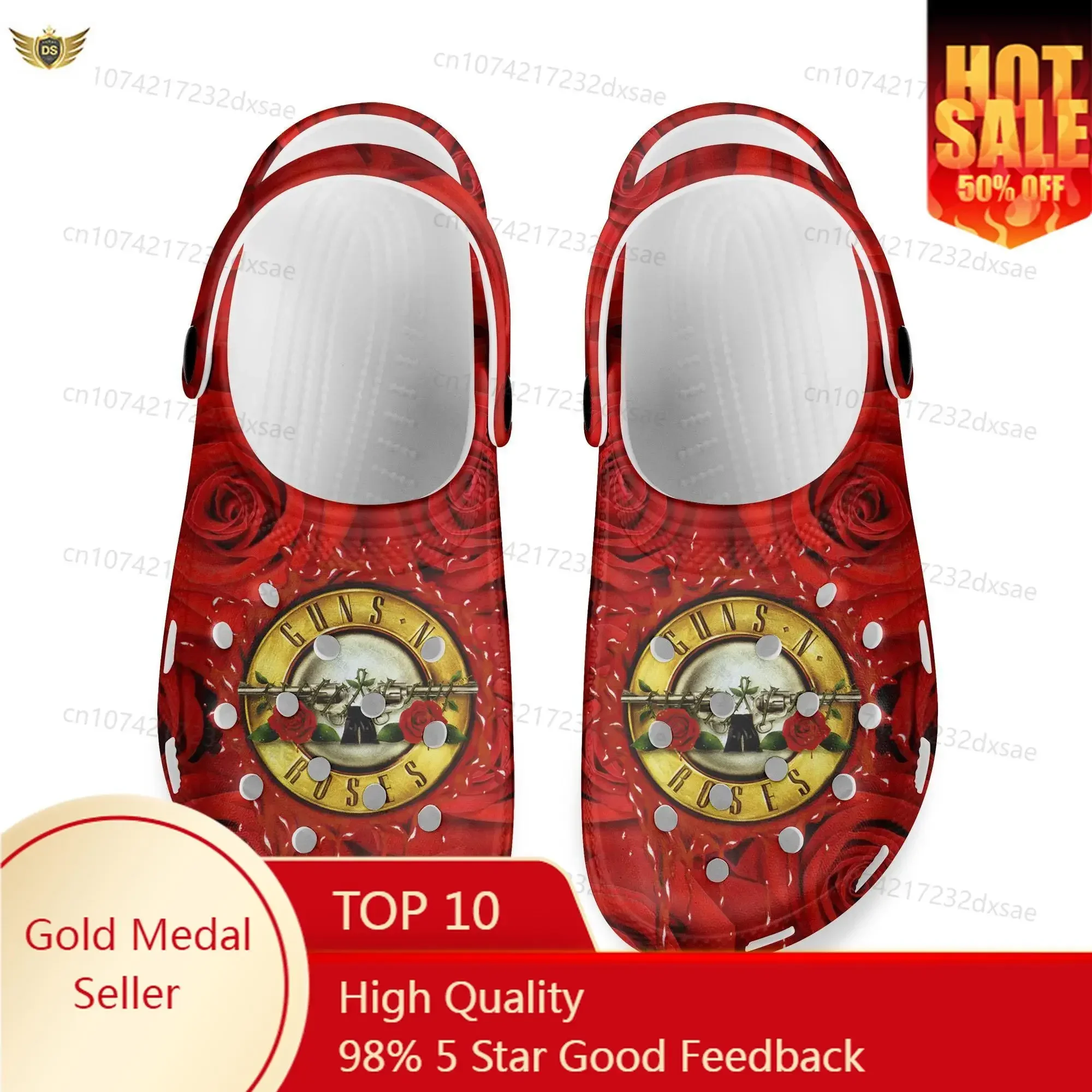 Guns N Roses Metal Rock Band Home Clogs Custom Water Shoes Men Womens Teenager Shoe Garden Clog Breathable Beach Hole Slippers
Guns N Roses Metal Rock Band Home Clogs Custom Water Shoes Men Womens Teenager Shoe Garden Clog Breathable Beach Hole Slippers