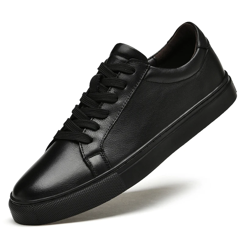 TAFN Black Skateboarding Shoes Men Genuine Leather Sneakers Casual Flat Shoes Plus Big Size 48 49 50 Spring Autumn High Quality
TAFN Black Skateboarding Shoes Men Genuine Leather Sneakers Casual Flat Shoes Plus Big Size 48 49 50 Spring Autumn High Quality