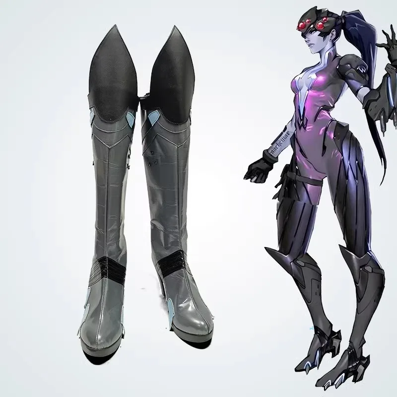 Сапоги для косплея по мотивам игры OW Widowmaker, обувь для Хэллоуина OW Widowmaker / Amelie Lacroix, длинные, темно-фиолетовые, с зажимом, парики для хвоста
Сапоги для косплея по мотивам игры OW Widowmaker, обувь для Хэллоуина OW Widowmaker / Amelie Lacroix, длинные, темно-фиолетовые, с зажимом, парики для хвоста