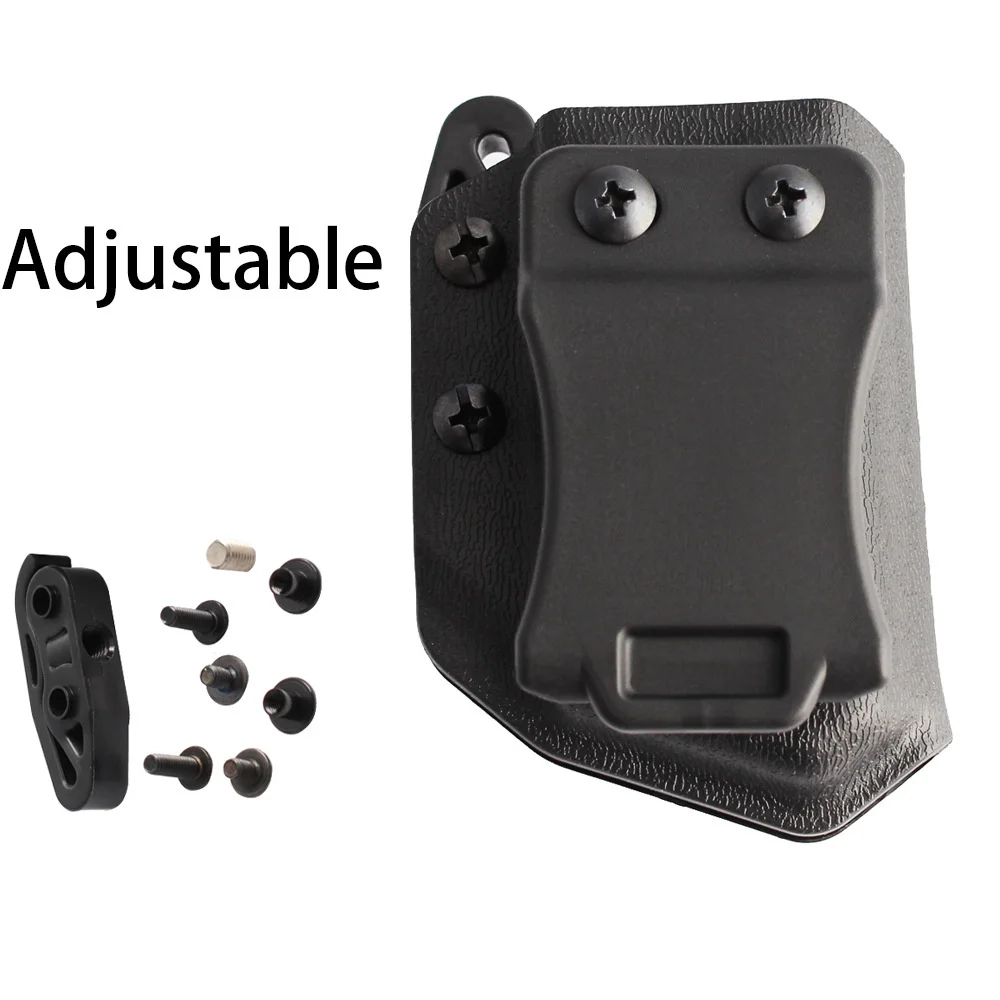 IWB Kydex Universal 9 / 40 Magazine Cover For Glock CZ S&W H&K SIG P365 Pistol MAg Magazine Case Adjustable Right Left Hand
IWB Kydex Universal 9 / 40 Magazine Cover For Glock CZ S&W H&K SIG P365 Pistol MAg Magazine Case Adjustable Right Left Hand