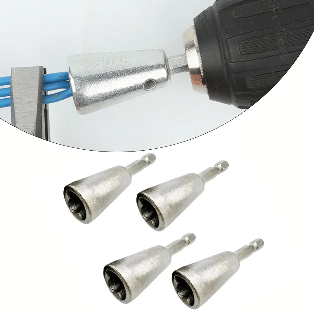 4Pcs Wire Twisting Tools 6mm Hex Handle Electrician Quickly Twister 1.5-6 Square 2-6 Way Twister Wire For Drill Drivers
4Pcs Wire Twisting Tools 6mm Hex Handle Electrician Quickly Twister 1.5-6 Square 2-6 Way Twister Wire For Drill Drivers